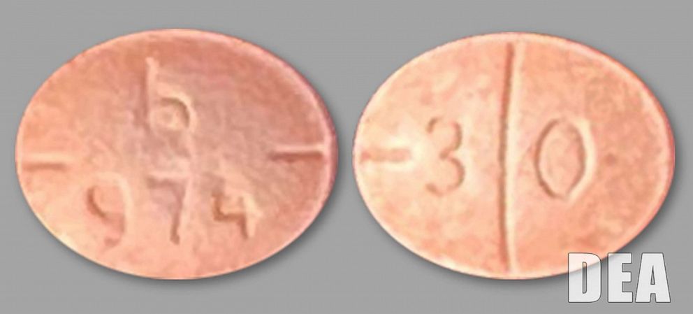 PHOTO: Counterfeit Adderall side by side.