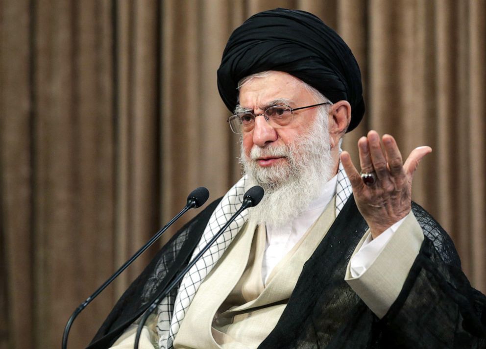 PHOTO: A handout picture provided by the office of Iran's Supreme Leader Ayatollah Ali Khamenei, Sept. 21, 2020.