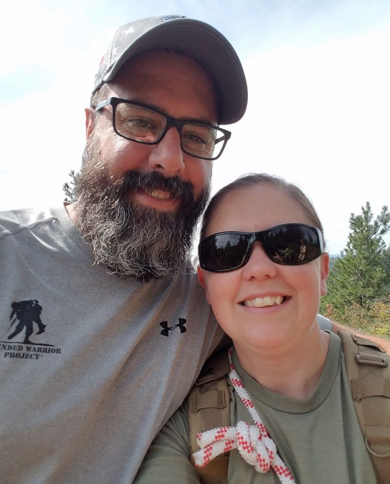 PHOTO: Ben Hayhurst and wife, Sarah, hiking in northeast Washington circa 2019.