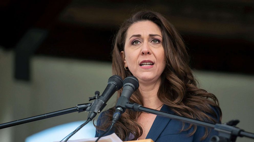 PHOTO: Rep. Jaime Herrera Beutler, speaks at an event on May 30, 2022, in Vancouver, Wash.