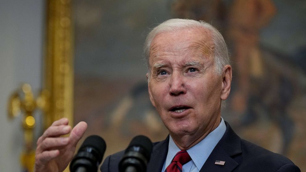 U.S. President Joe Biden delivers remarks about border security policies in the Roosevelt Room in the White House on January 5, 2023 in Washington, DC. Biden is planning to visit the U.S.-Mexico border while on a two-day summit meeting in Mexico City.