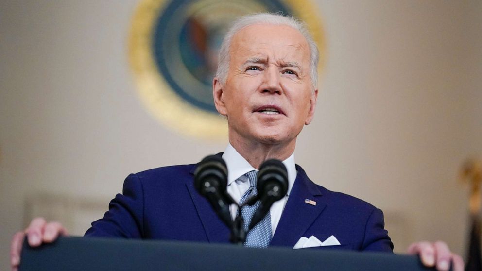 President Joe Biden spoke to the American people Tuesday night as Russia continues its invasion of Ukraine and inflation soars at home.