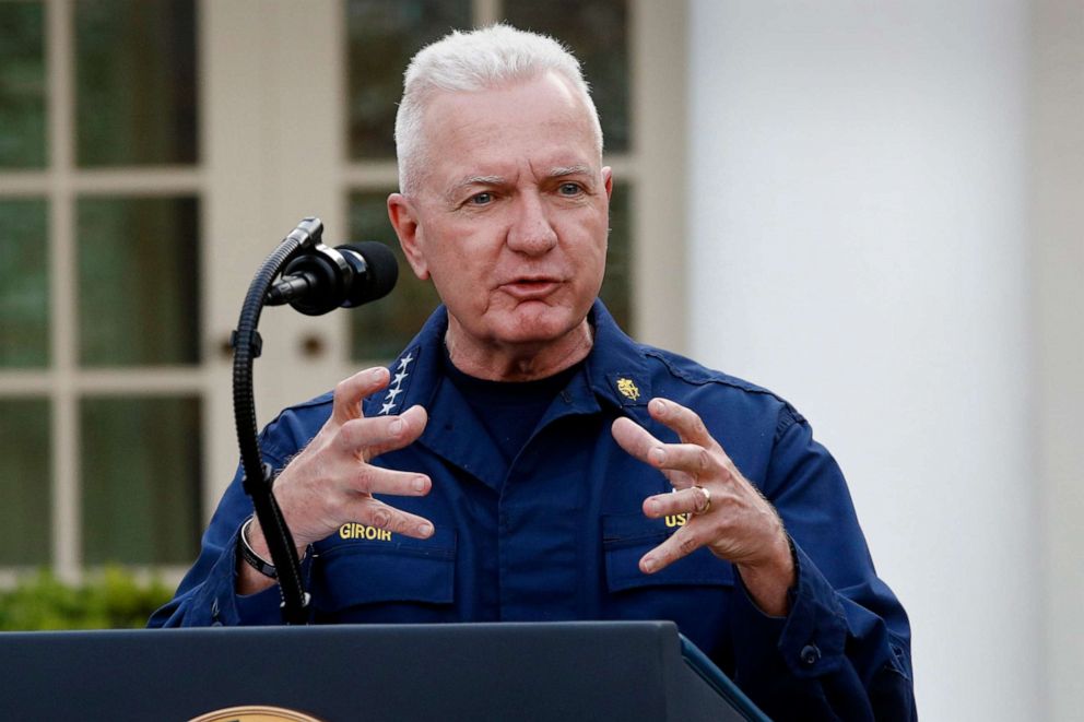 PHOTO: Adm. Brett Giroir, assistant secretary of Health and Human Services, speaks during a coronavirus task force briefing in the Rose Garden of the White House, March 29, 2020, in Washington.