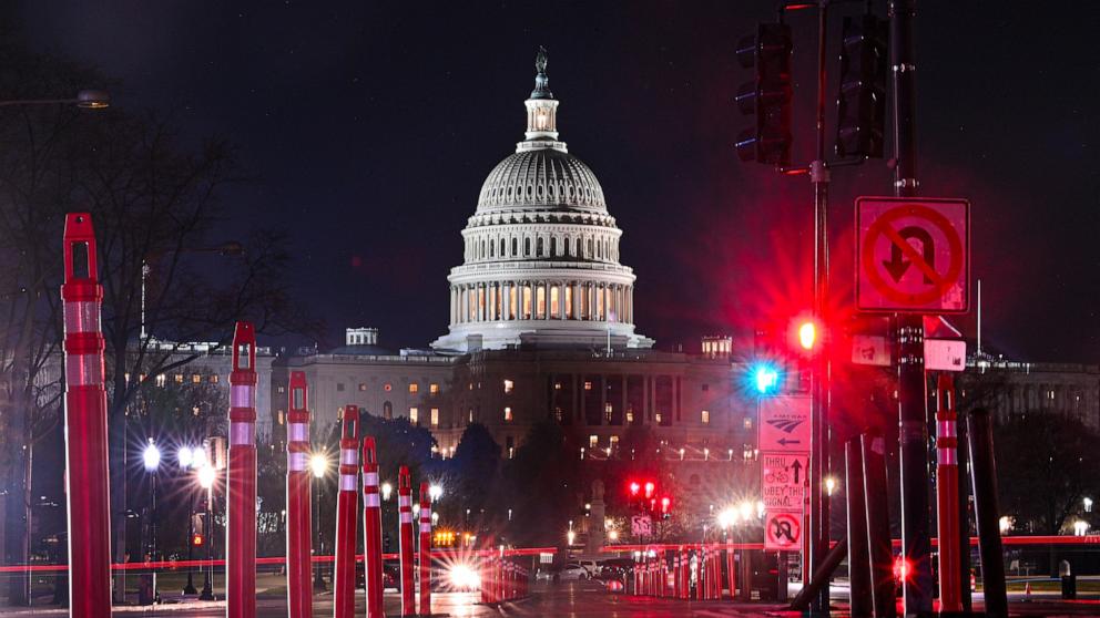 PHOTO: The U.S. Capitol is pictured in Washington, D.C., on Dec. 20, 2024.