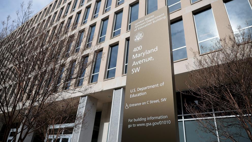 PHOTO: The Lyndon Baines Johnson Department of Education Building is seen in Washington, DC, Feb. 07, 2025.