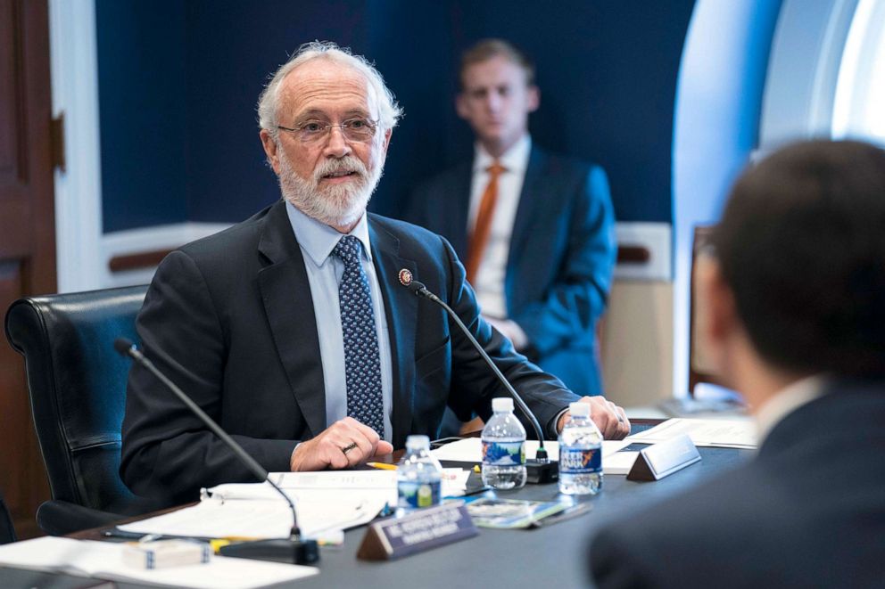 PHOTO: Rep. Dan Newhouse asks questions during the Legislative Branch Subcommittee of the House Appropriations Committee hearing at the U.S. Capitol, Feb. 12, 2020, in Washington, D.C. 