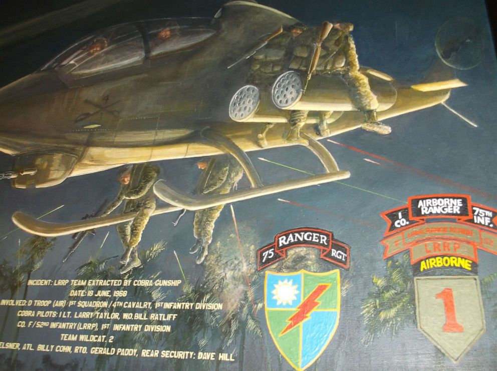 PHOTO: A painting by Darren Hostetter shows Larry Taylor picking up the reconnaissance team.