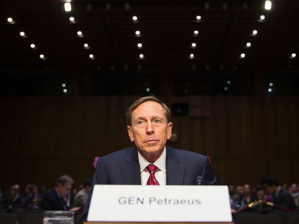 PHOTO: Former CIA Director David Petraeus prepares to testify on Capitol Hill in Washington, Sept. 22, 2015.