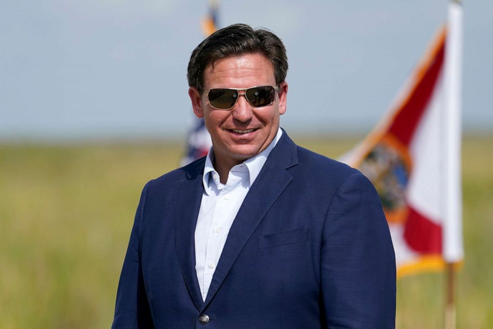 PHOTO: Florida Gov. Ron DeSantis attends a media event regarding the 2022 Florida Python Challenge, June 16, 2022, in Miami.