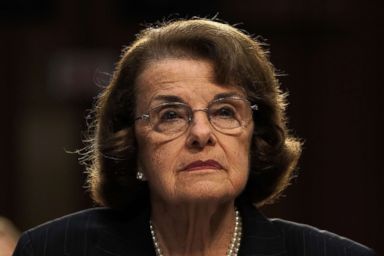 PHOTO: Sen. Dianne Feinstein (D-CA) testifies during a hearing before the Consumer Protection, Product Safety, Insurance, and Data Security Subcommittee on July 24, 2018 on Capitol Hill in Washington.