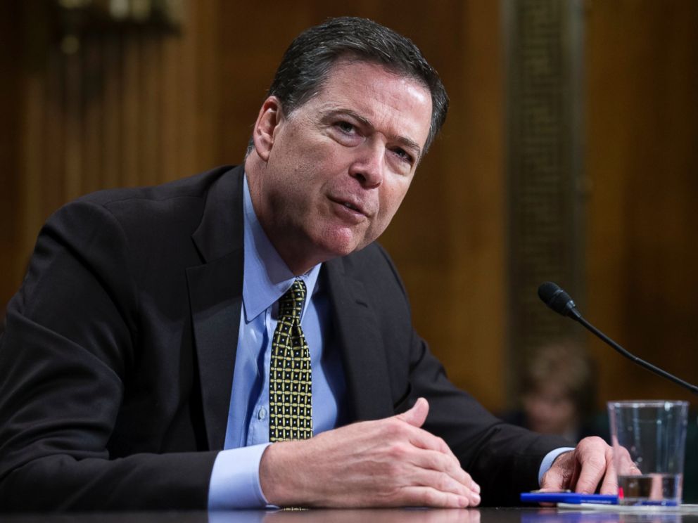 PHOTO: FBI Director James Comey testifies before the Senate Judiciary Committee hearing on Oversight of the Federal Bureau of Investigation. on Capitol Hill, May 3,2017.