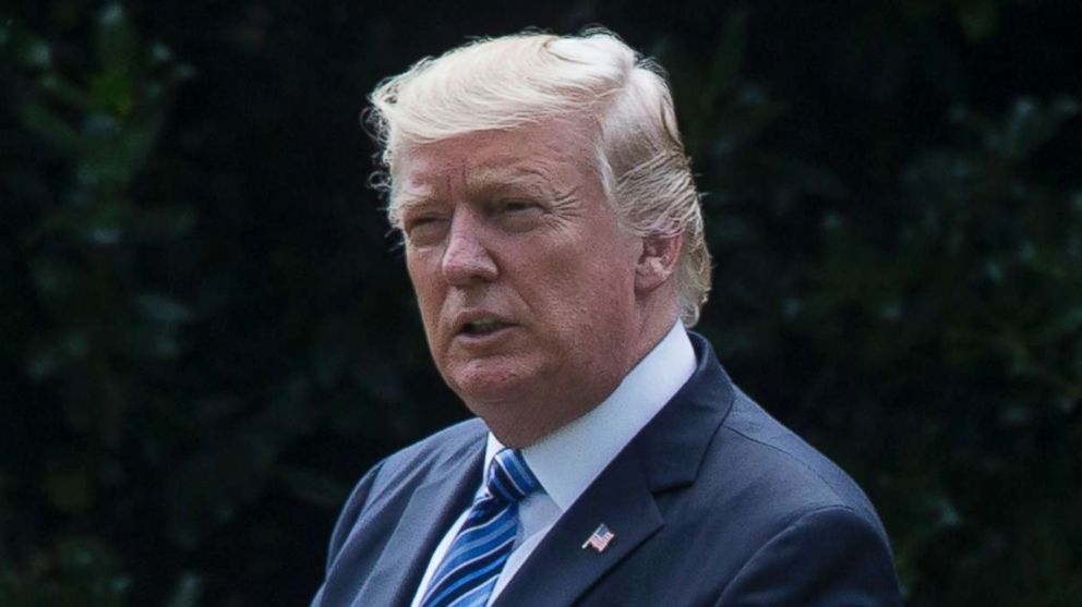 President Donald Trump walks outside the Oval Office before departing the South Lawn of the White House in Washington, D.C., June 30, 2017.