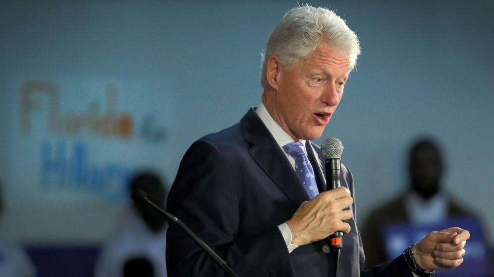 Former President Bill Clinton speaks during a campaign stop in South Florida on behalf of Hillary Clinton, during the grassroots event at the Betty T. Ferguson Recreational Complex in Miami Gardens, Fla., Feb. 28, 2016.