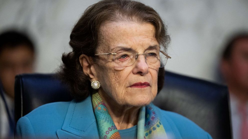 PHOTO: Senator Dianne Feinstein during a Senate Select Intelligence Committee hearing on Capitol Hill in Washington, D.C., on July 12, 2023.