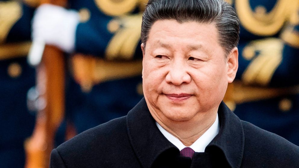 Chinese President Xi Jinping at the Great Hall of the People in Beijing, March 30, 2017 .