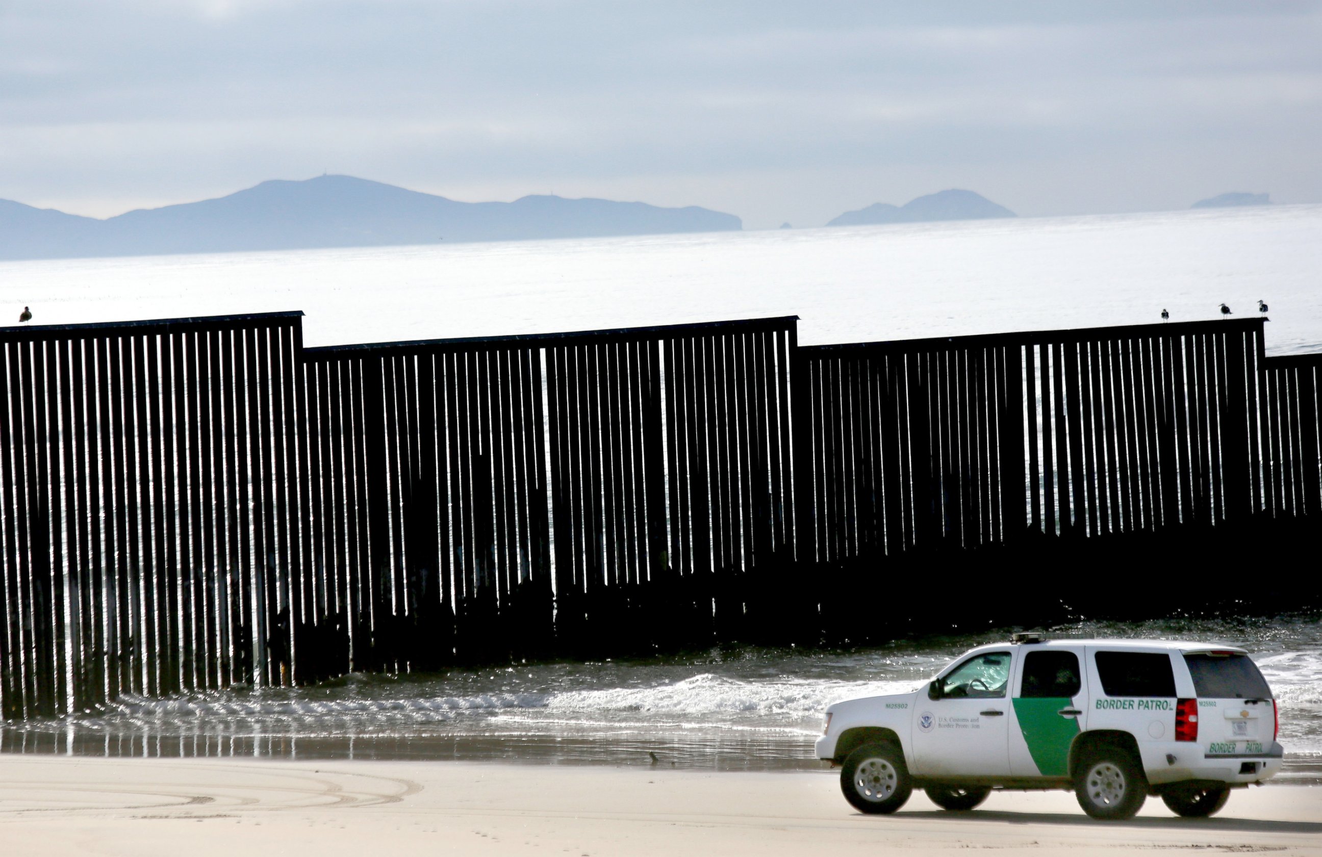 PHOTO: The U.S.-Mexican border fence is seen at Friendship Park and Playas de Tijuana in San Ysidro, California on December 10, 2016. 