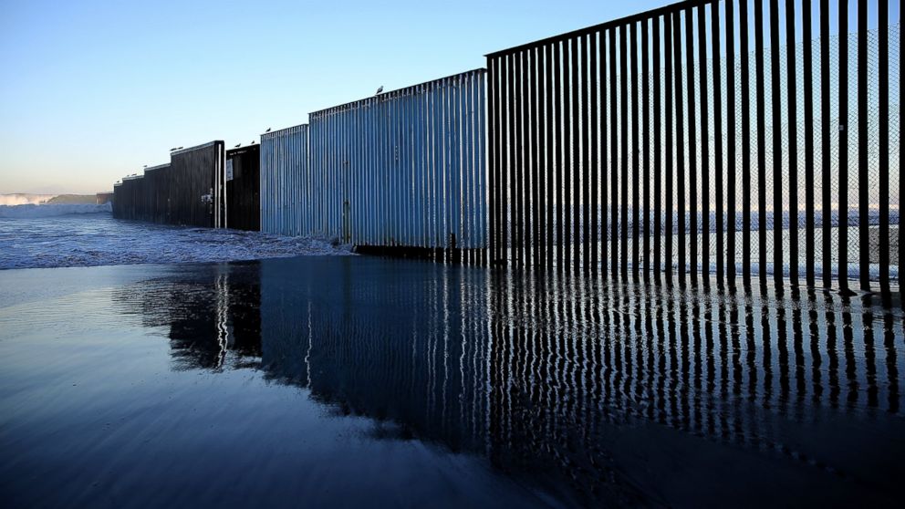 A view of the US-Mexican border fence at Playas de Tijuana, on Jan. 27, 2017, in Tijuana, Mexico. U.S. President Donald Trump announced a proposal to impose a 20 percent tax on all imported goods from Mexico to pay for the border wall between the United States and Mexico. 