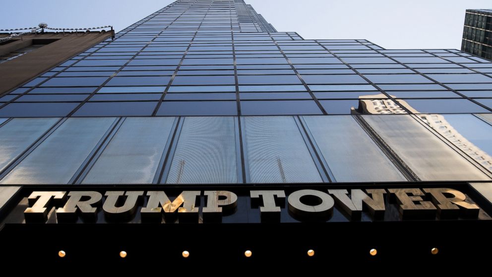 A view of Trump Tower on 5th Avenue, November 16, 2016 in New York City. Trump is in the process of choosing his presidential cabinet as he transitions from a candidate to the president-elect. 
