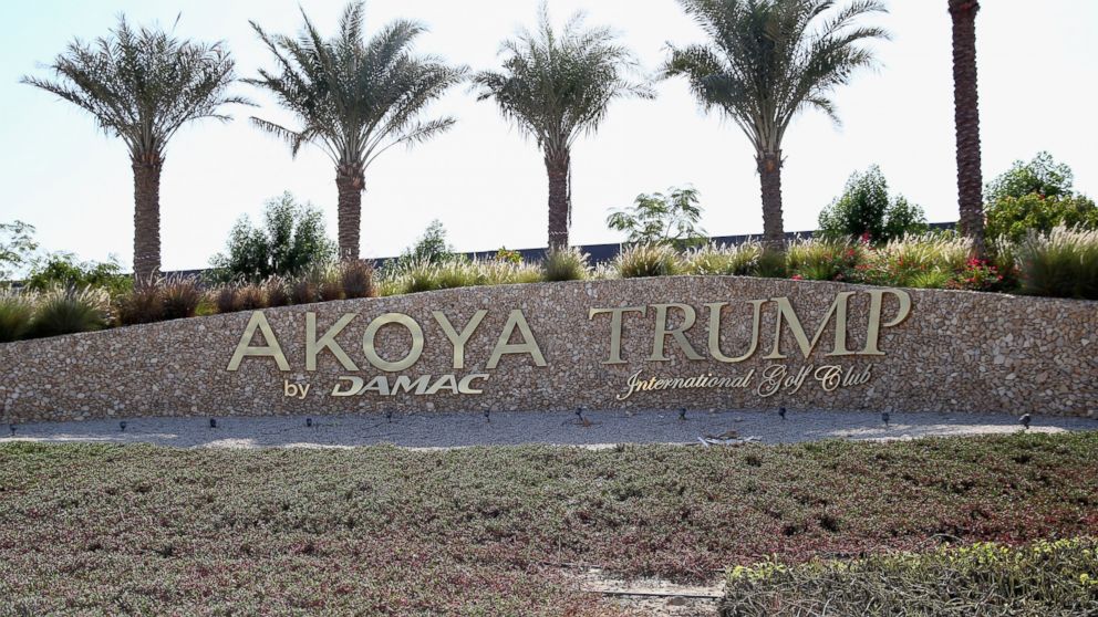 PHOTO: A general view of the entrance to the Akoya by Damac Trump International Golf Club, Dec. 12, 2015 in Dubai, United Arab Emirates.