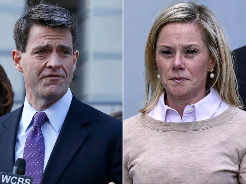 PHOTO: William "Bill" Baroni, left, and Bridget Anne Kelly reacts after she was found guilty in the Bridgegate trial at the Martin Luther King, Jr. Federal Courthouse, Nov. 4, 2016, in Newark, New Jersey. 