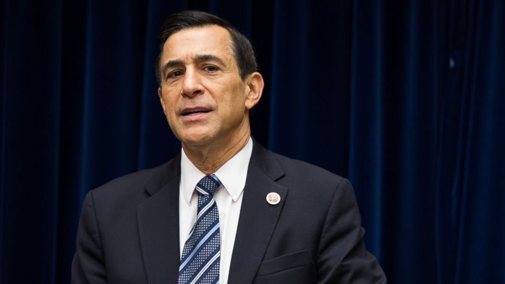 Committee Chairman Darrell Issa arrives for a House Oversight Committee hearing in the Rayburn House Office Building on Capitol Hill, Sept. 19, 2013 in Washington, D.C. 