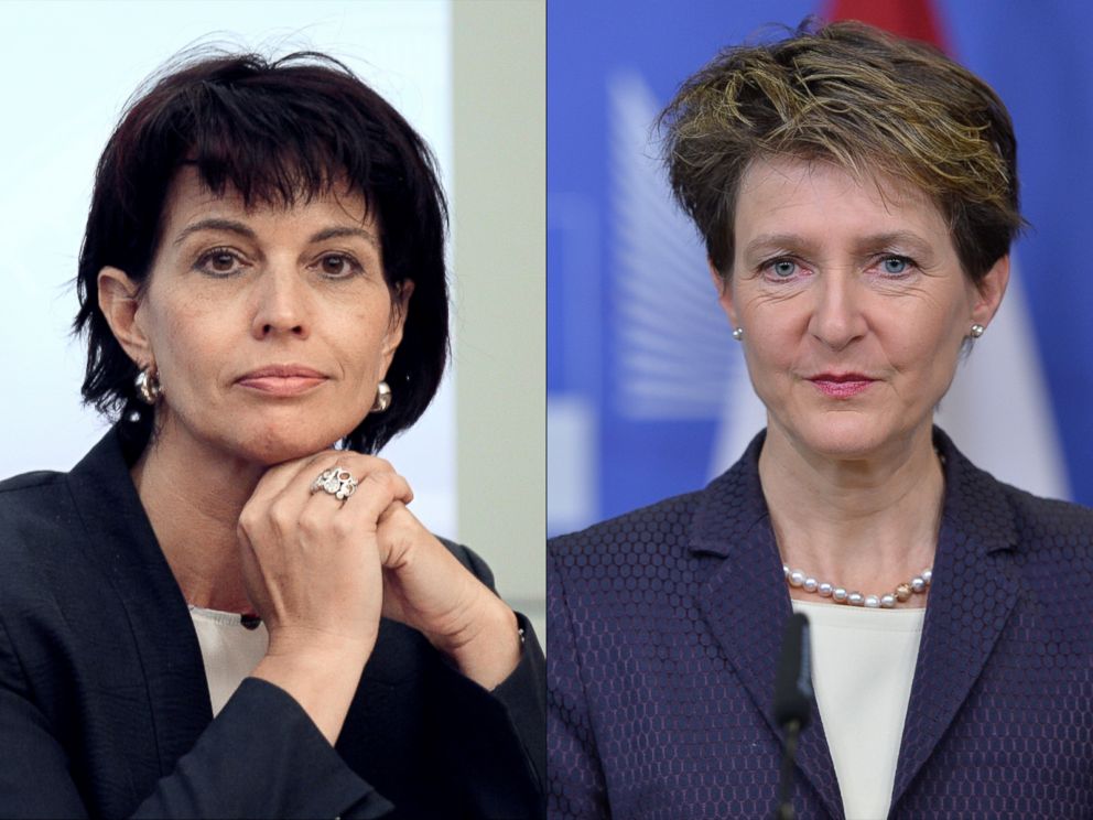 PHOTO: Doris Leuthard is seen here. | Simonetta Sommaruga is seen here during a press conference.