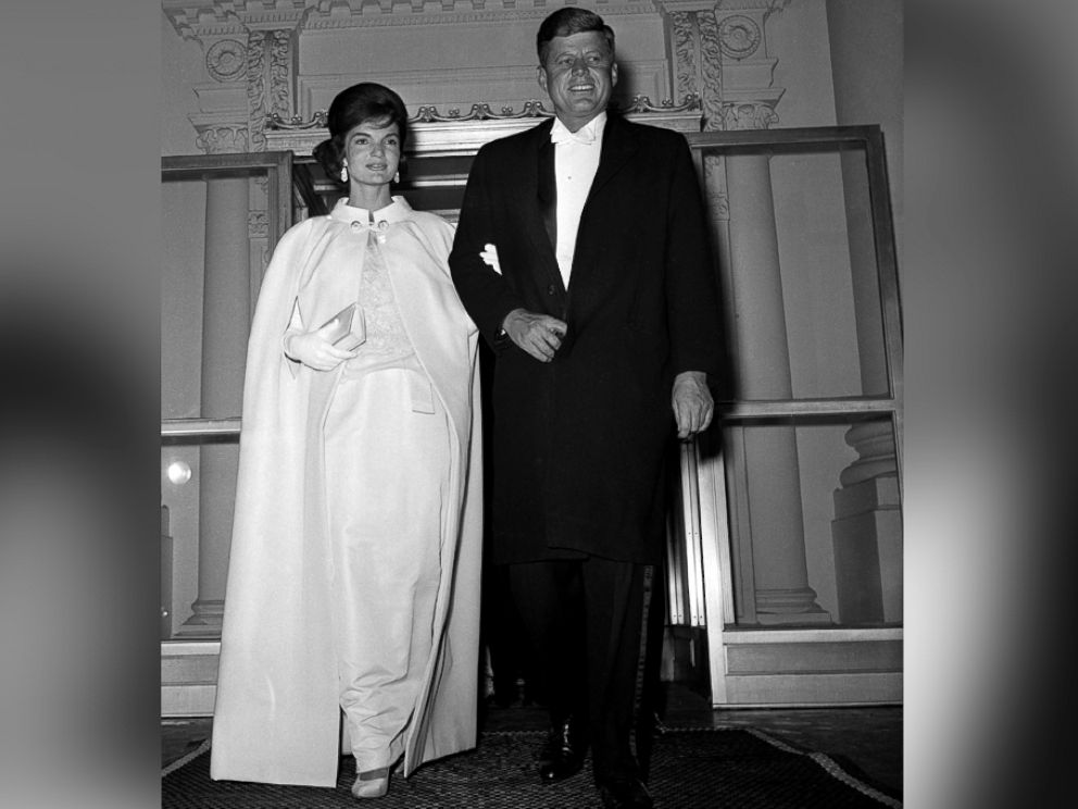 PHOTO: President and Mrs. John F. Kennedy are seen as they left the White House to attend a series of inaugural balls.