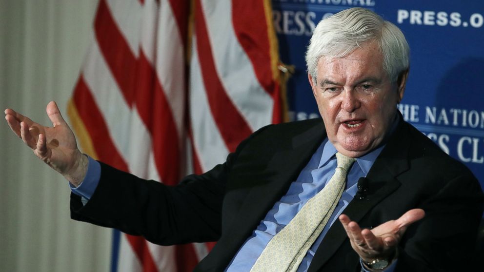 Former House Speaker Newt Gingrich, speaks about his book 'Understanding Trump' during a book discussion at the National Press Club, June 16, 2017 in Washington, D.C. 