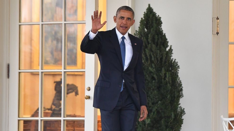President Barack Obama leaves the White House for the final time as President as the nation prepares for the inauguration of President-elect Donald Trump on January 20, 2017, in Washington.