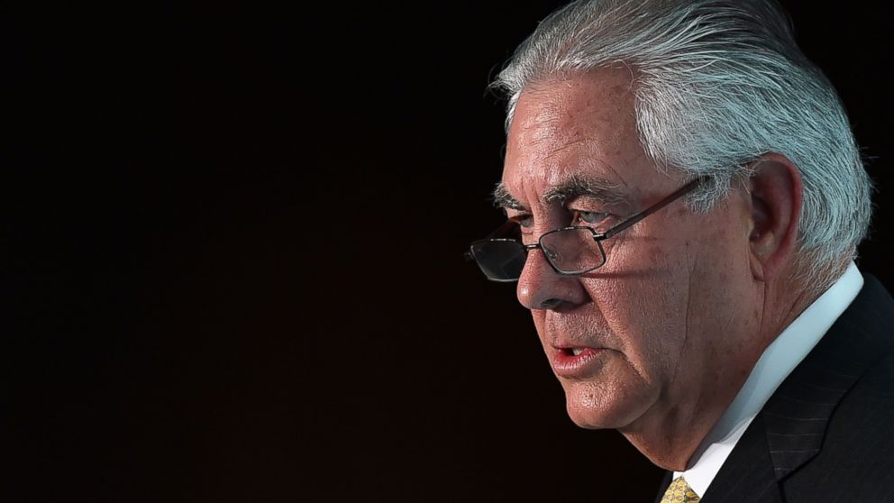 This file photo taken on October 7, 2015, shows Chairman and CEO of ExxonMobil, Rex Tillerson, during the 2015 Oil and Money conference in central London.