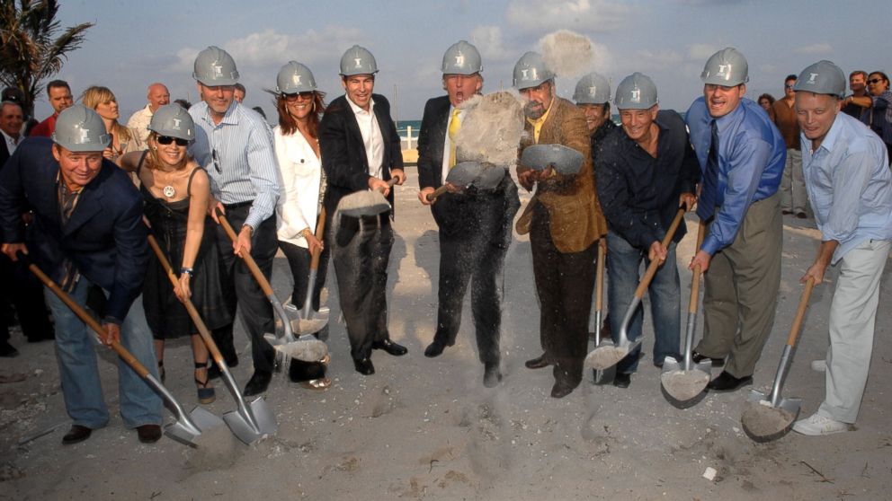 PHOTO: Donald Trump and Jorge Perez break ground at Trump's latest project Trump Hollywood, March 30, 2007, in Hollywood, Florida. 