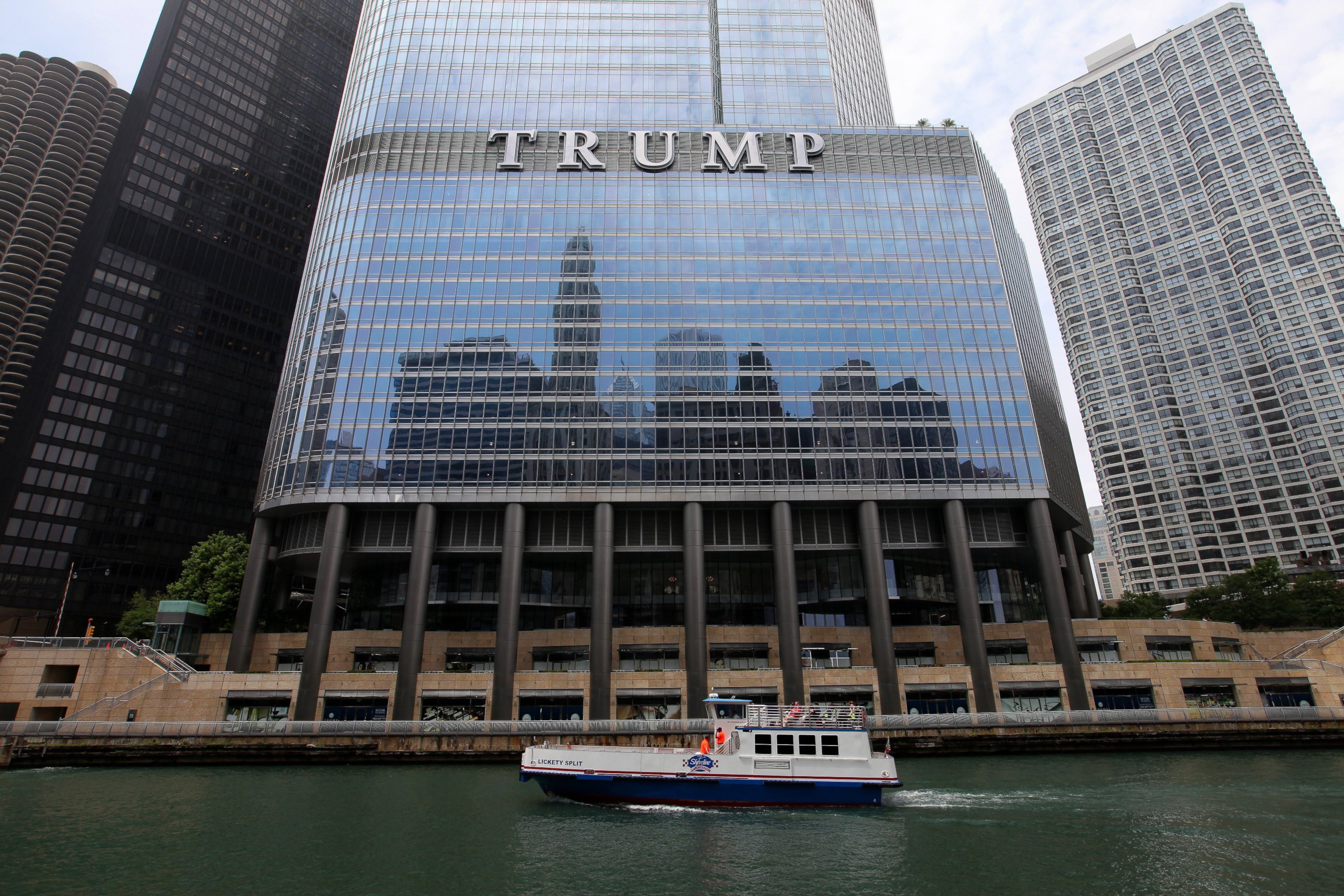PHOTO: Trump International Hotel and Tower is seen here, June 19, 2014, in Chicago, Illinois.