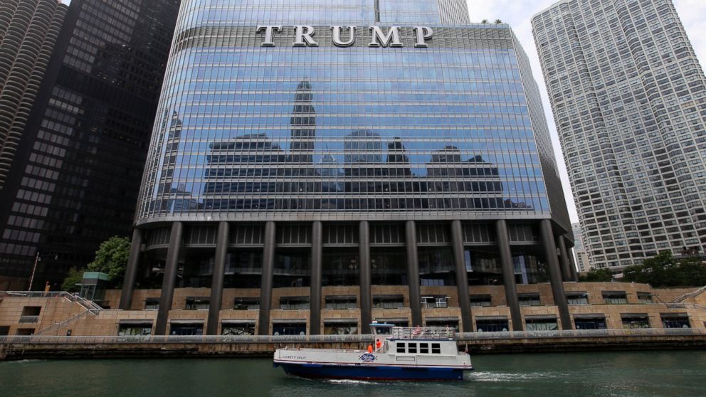 PHOTO: Trump International Hotel and Tower is seen here, June 19, 2014, in Chicago, Illinois.