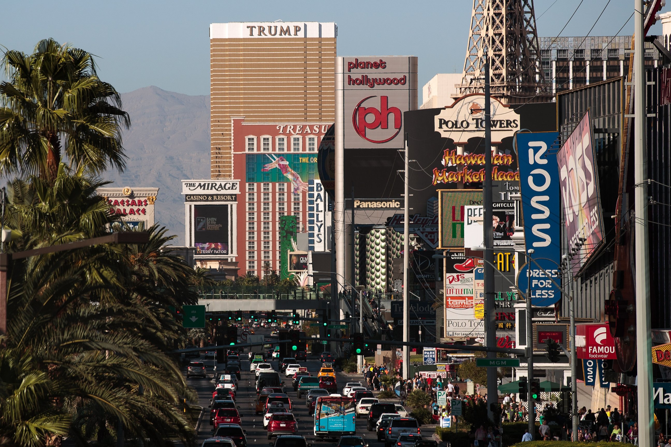 PHOTO: The Las Vegas strip is seen, Oct. 18, 2016 in Las Vegas, Nevada.