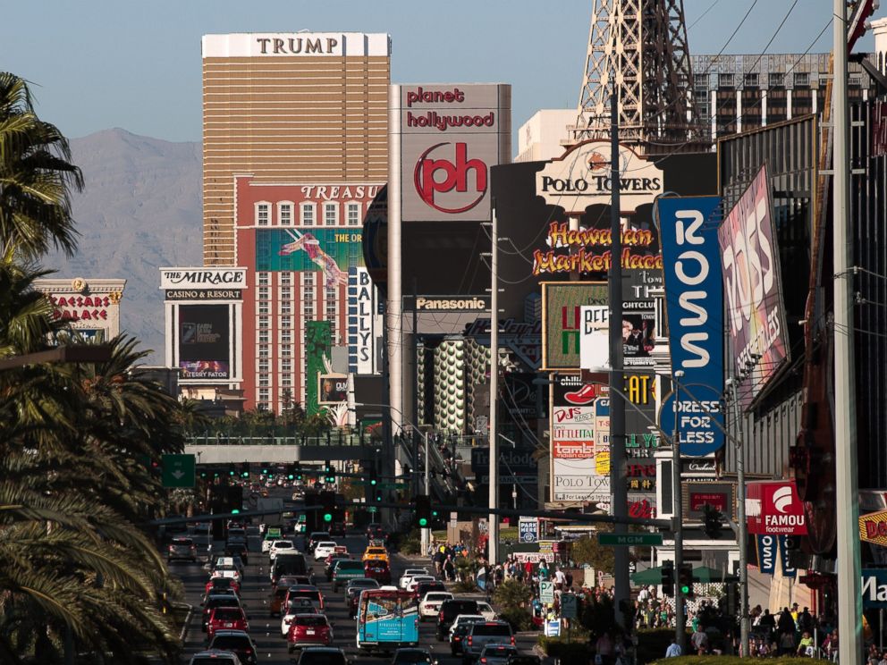 PHOTO: The Las Vegas strip is seen, Oct. 18, 2016 in Las Vegas, Nevada.