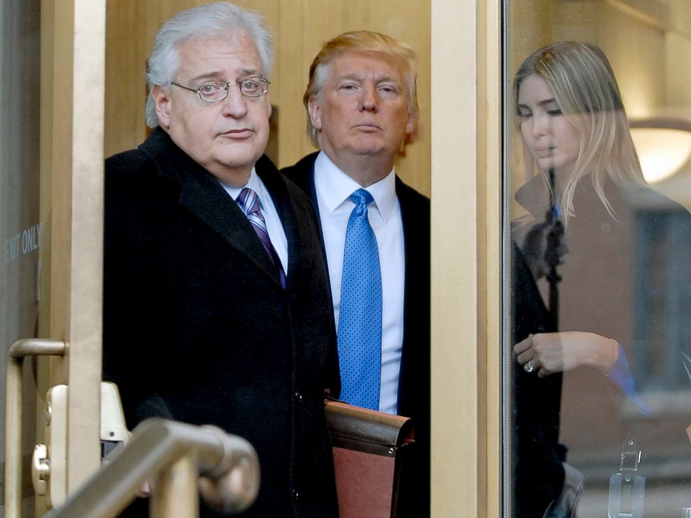 PHOTO: Billionaire real estate developer Donald J. Trump, center, his daughter Ivanka Trump, right, and attorney David Friedman exit U.S. Bankruptcy Court in Camden, New Jersey, Feb. 25, 2010.