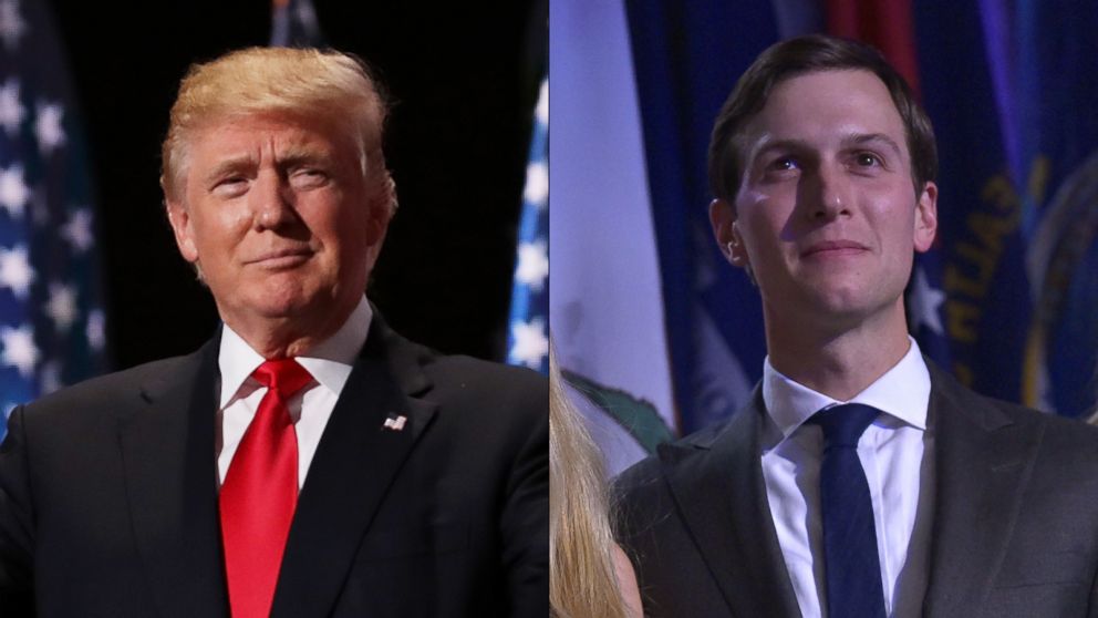 Donald Trump, left, and Jared Kushner are seen here.