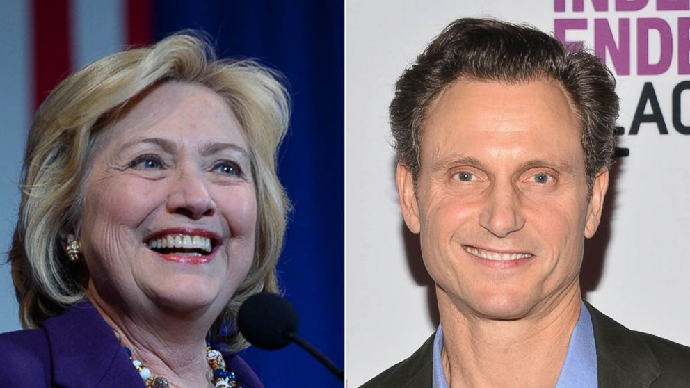 PHOTO: Democratic Presidential candidate Hillary Clinton speaks at the Jefferson Jackson Dinner Nov. 29, 2015 in Manchester, N.H. | Tony Goldwyn attends the Film Independent at LACMA Live Read at LACMA on Nov. 19, 2015 in Los Angeles.