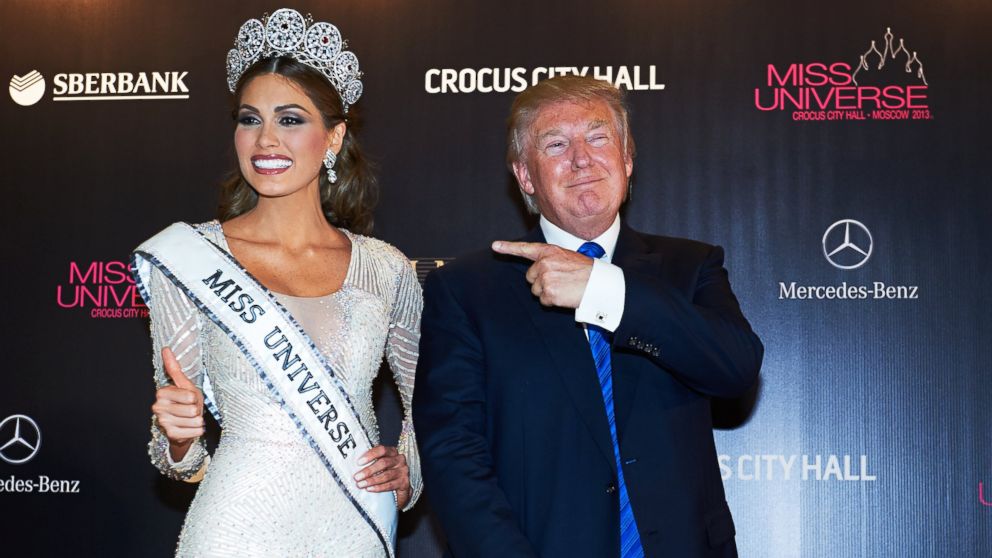 Miss Venezuela 2013, Gabriela Isler, poses after her win at final of the competition Miss Universe 2013 with Donald J. Trump in Crocus City Hall, in Moscow, on Nov. 9, 2013.