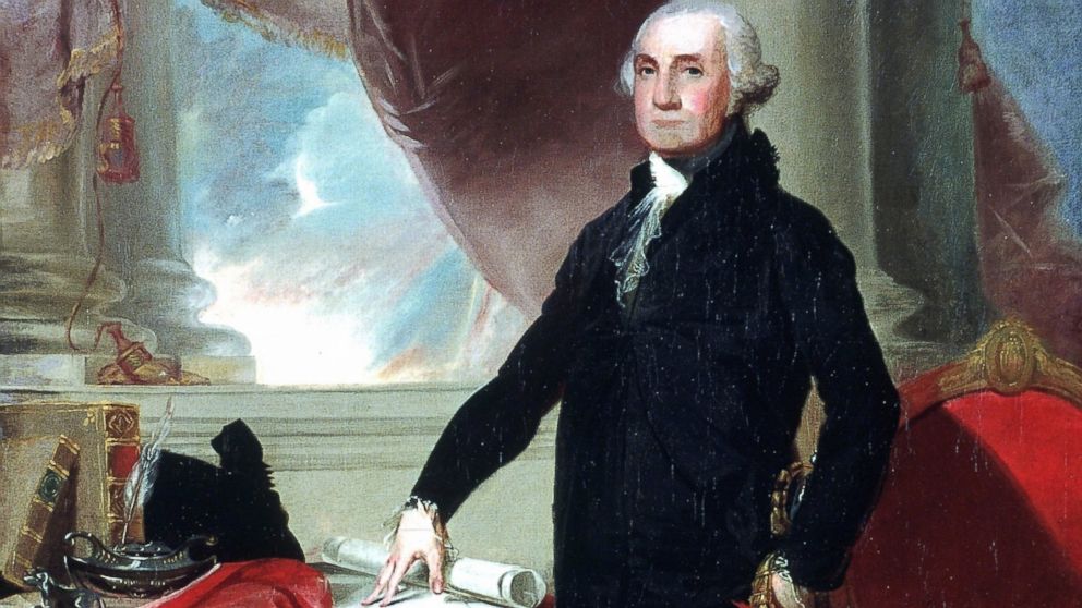 PHOTO: Portrait of the first president of the America, George Washington, circa 1796,  