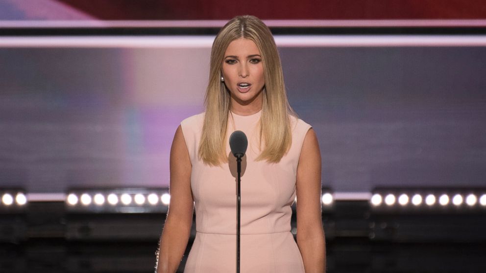 PHOTO: Ivanka Trump introduces her father GOP nominee Donald Trump for his acceptance speech at the 2016 Republican National Convention in Cleveland, on July 21, 2016. 