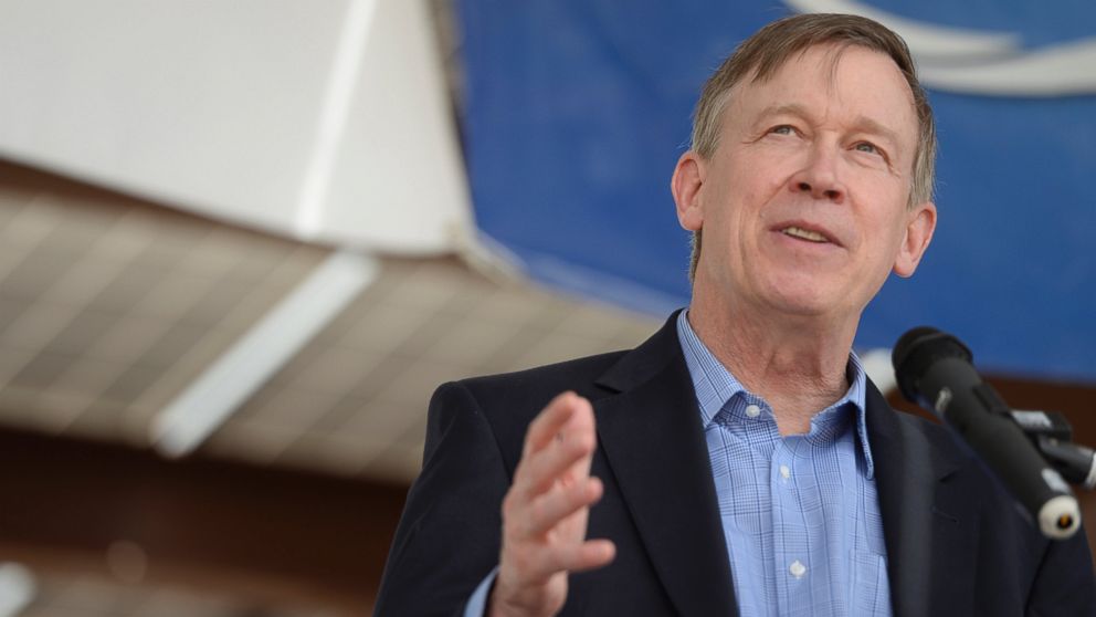PHOTO: Governor John Hickenlooper talks about the new 1MW solar array Thursday, May 14, 2015, at the Intel Corporation in Fort Collins, Colorado. 