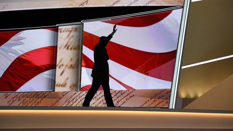 Texas Senator Ted Cruz exits the stage after delivering a speech, during the third day of the Republican National Convention on Wednesday, July 20, 2016.