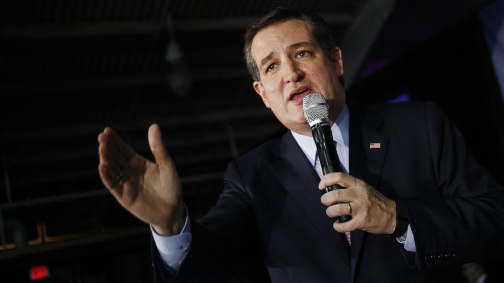Senator Ted Cruz, a Republican from Texas and 2016 presidential candidate, delivers remarks during his campaign's caucus night celebration at the Elwell Center on the Iowa State Fairgrounds in Des Moines, Iowa, Feb. 1, 2016.