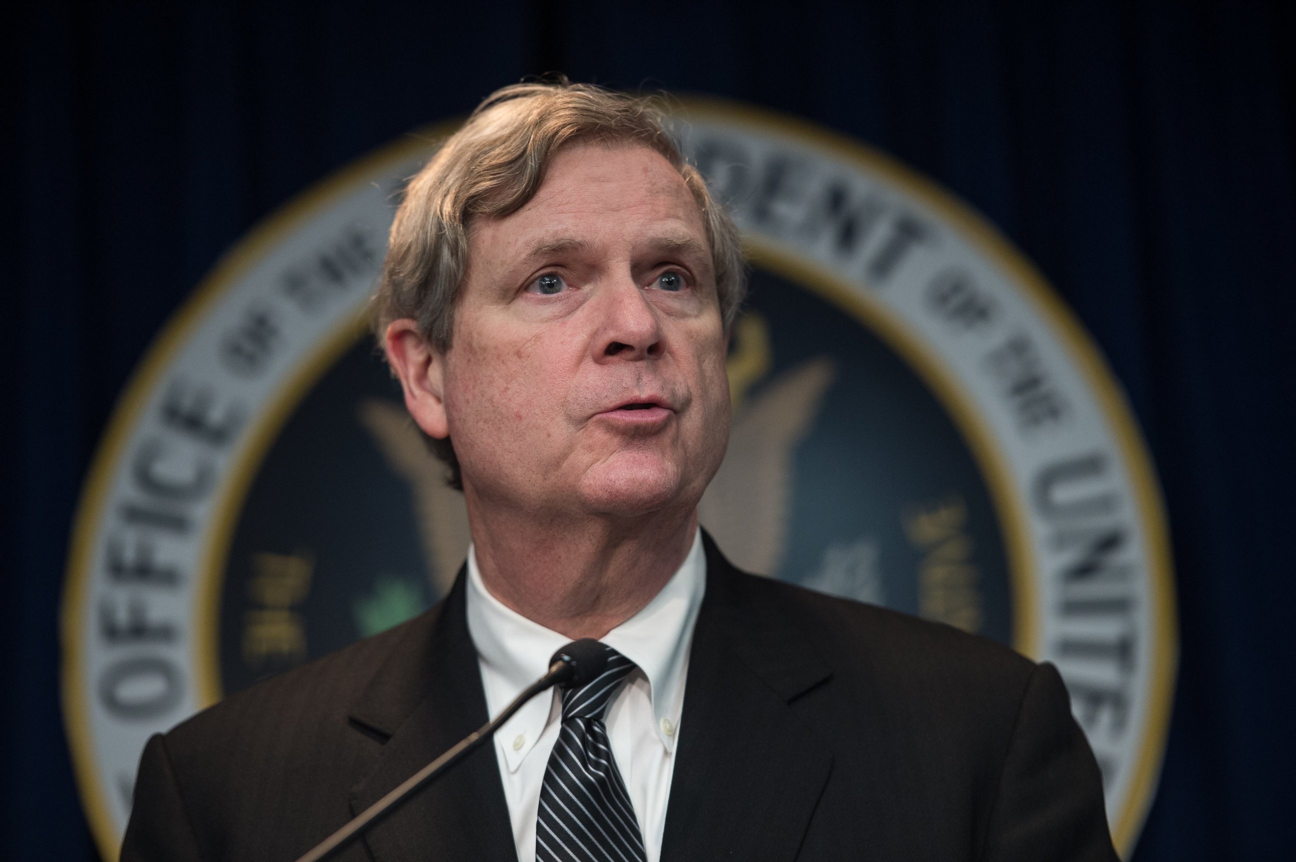 PHOTO: US Agriculture Secretary Tom Vilsack speaks at a press conference in Washington, March 18, 2015.