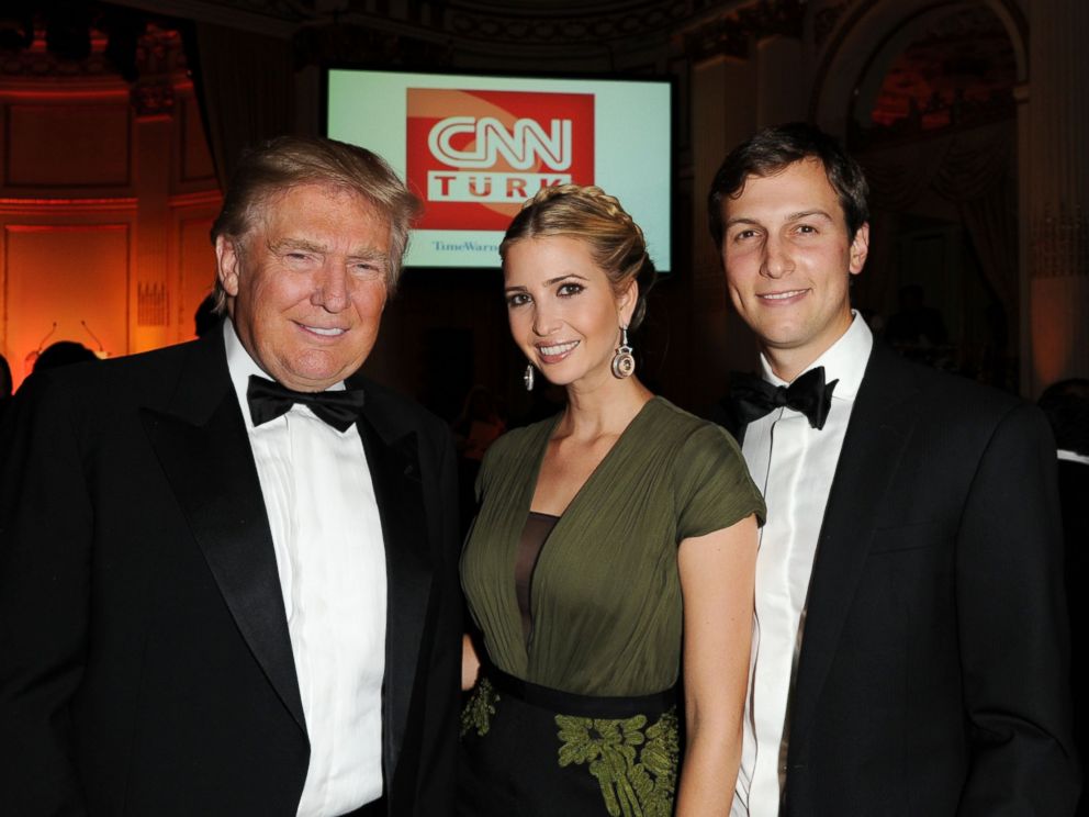 PHOTO: Donald Trump, Ivanka Trump and Jared Kushner attend the Turkish Society Annual Dinner Gala at The Plaza Hotel on Oct. 18, 2012 in New York.