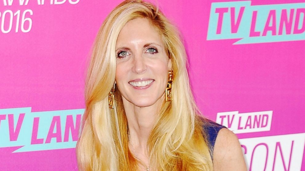 Ann Coulter arrives at the TV Land Icon Awards at The Barker Hanger, April 10, 2016, in Santa Monica, California.