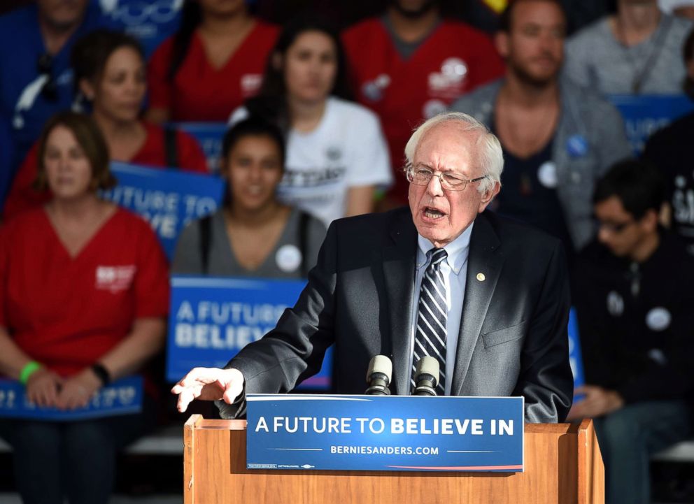 PHOTO: Democratic presidential candidate Sen. Bernie Sanders at the Henderson Pavilion in this Feb. 20, 2016 file in Henderson, Nev.