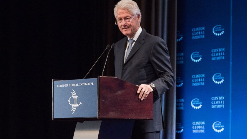 Bill Clinton speaks at The Clinton Global Initiative Winter Meeting, Feb. 4, 2016, in New York.