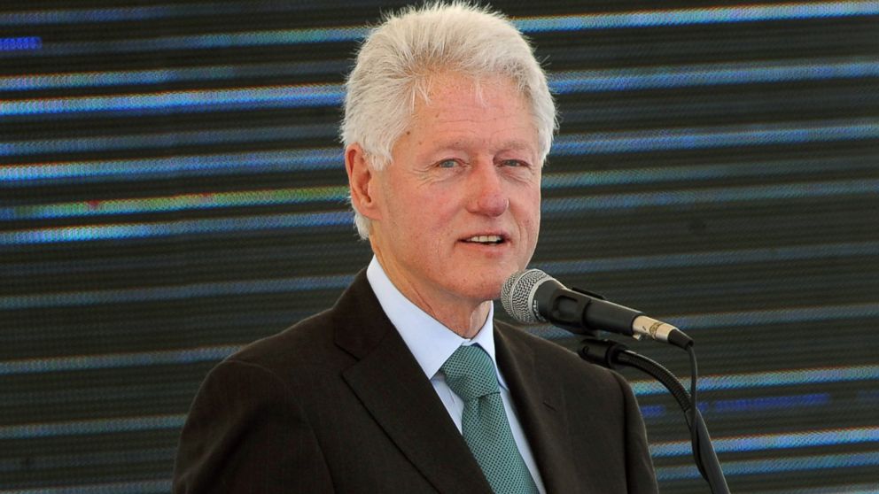 Former President Bill Clinton speaks Feb. 21, 2013, during the inauguration ceremony for the first phase of the Eko Atlantic real estate project, in Lagos, Nigeria.